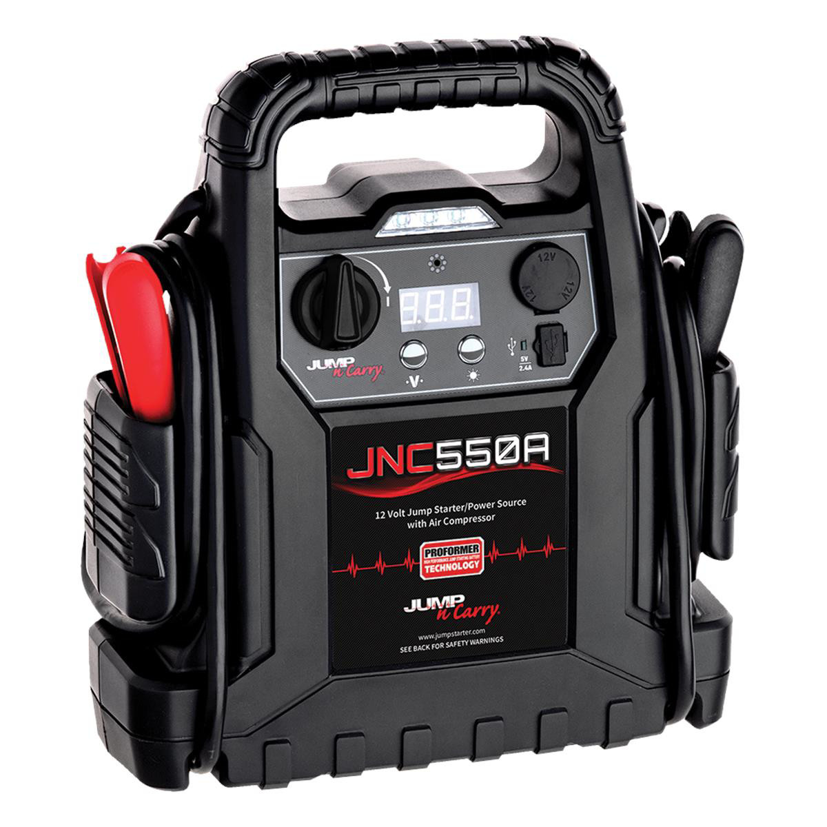 Clore Automotive Jump-N-Carry JNC550A 1100 Peak Amp 12 Volt Jump Starter with Ai