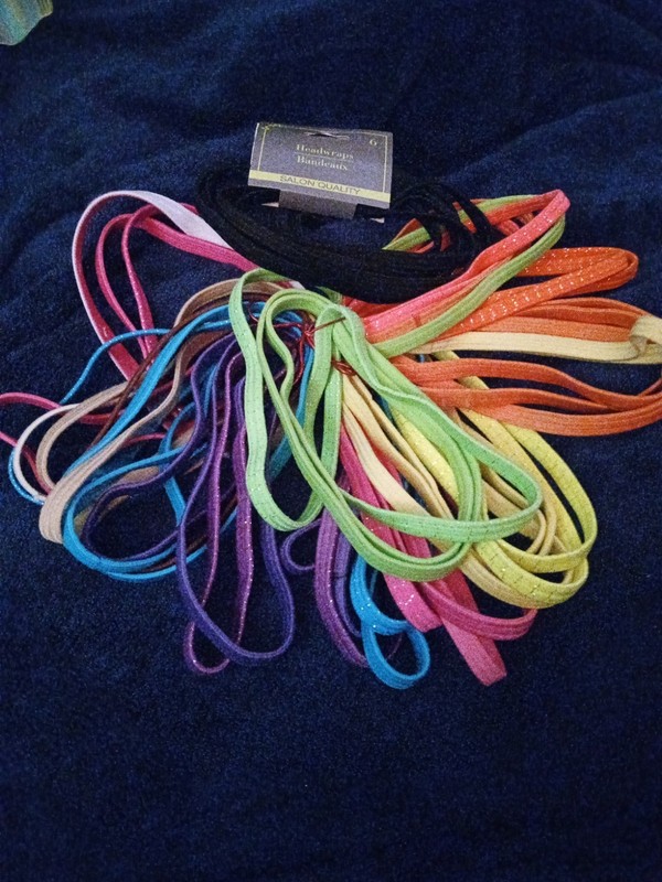 Lot Of 46 Women’s Elastic Athletic Hairbands In Varying Styles/Colors