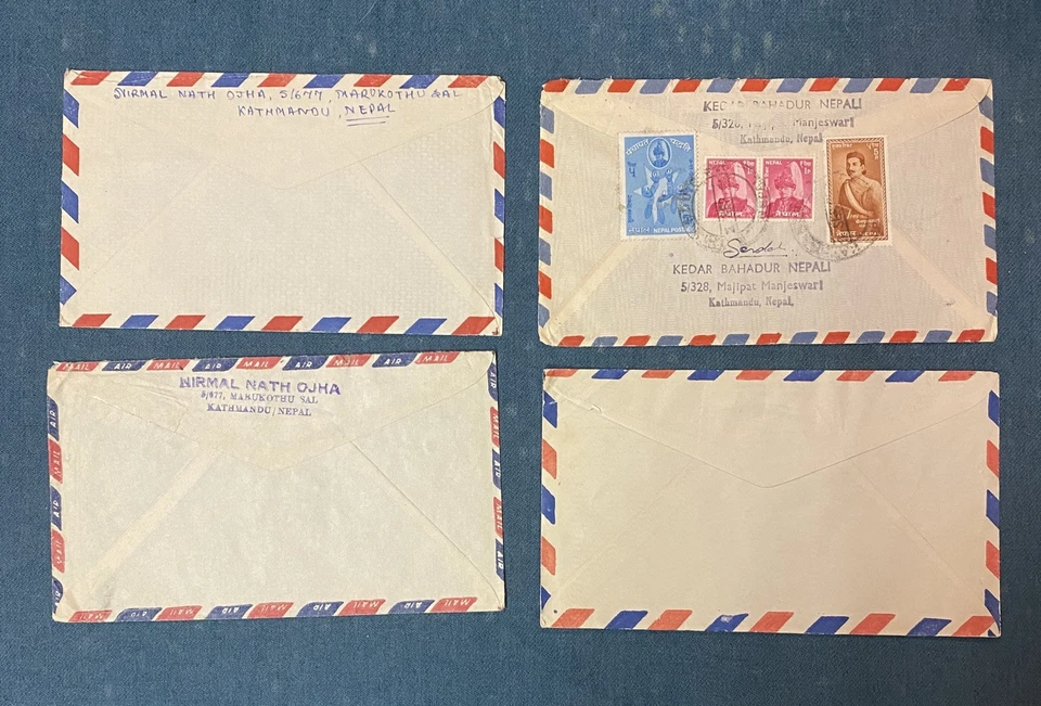 Nepal a Nuevo México, 28 sellos en 4 sobres, años 60’s Foto 2 de 4