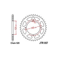 MZ - MUZ Mastiff Funbike 660 520 Z 43 1997-2003 Stahlkrone 541250543
