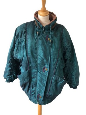 Vintage 80 s Damen iZZI Skijacke Gr. Medium #3