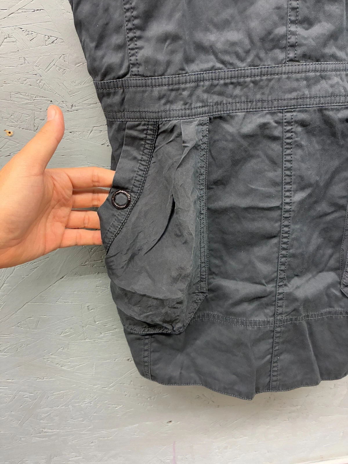 VALENTINO Abito salopette Juicy Couture nero donna taglia 2 cotone pinafore utility tasca