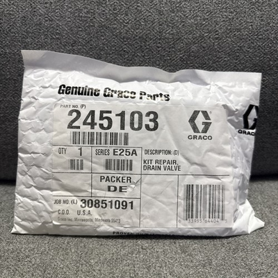 #ad #ad Brand New Graco Prime Drain Valve Repair Kit 245103 $225.00