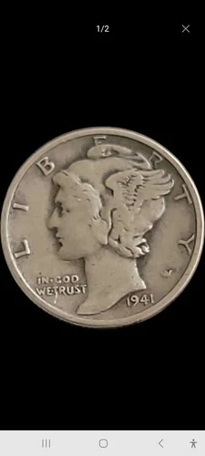 1941 Mercury Silver Dime