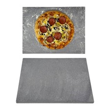 Pizza Baking Stone. Multi-Purpose Lava Stone for Oven & BBQ. Serving Stone.