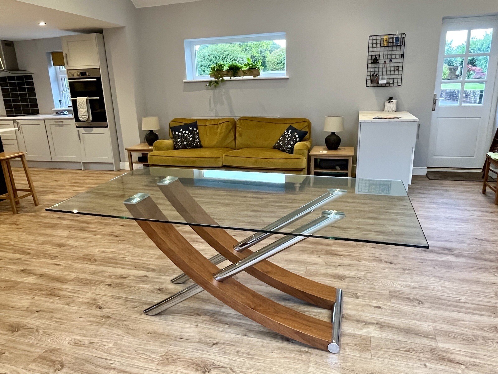 glass dining room table and chairs eBay