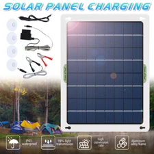 30W Solar Battery Maintainer Car RV Charger Waterproof 12 Volt Tender Trickle US