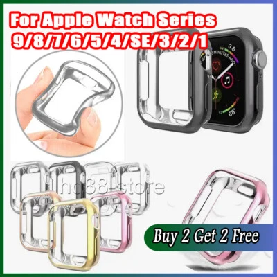 For Apple Watch iWatch Screen Tempered TPU Glass Protector Series 8/7/6/5/UItea8
