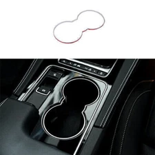 Gear Shift Water Cup Panel Matte Silver 1PCS Frame Trim For Jaguar XE 2016~2021