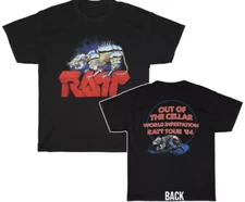 RARE Ratt' 1984 Out of the Cellar World Infestation Tour T-Shirt S-5XL
