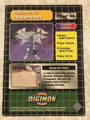 Angemon Bandai Digimon Trading Card 33 of 34 Series 1 #43 LP Angemon Bandai Digimon Trading Card 33 of 34 Series 1 #43 LP