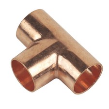 Image of 22mm Equal Tee End Feed WRAS Approved Embrass