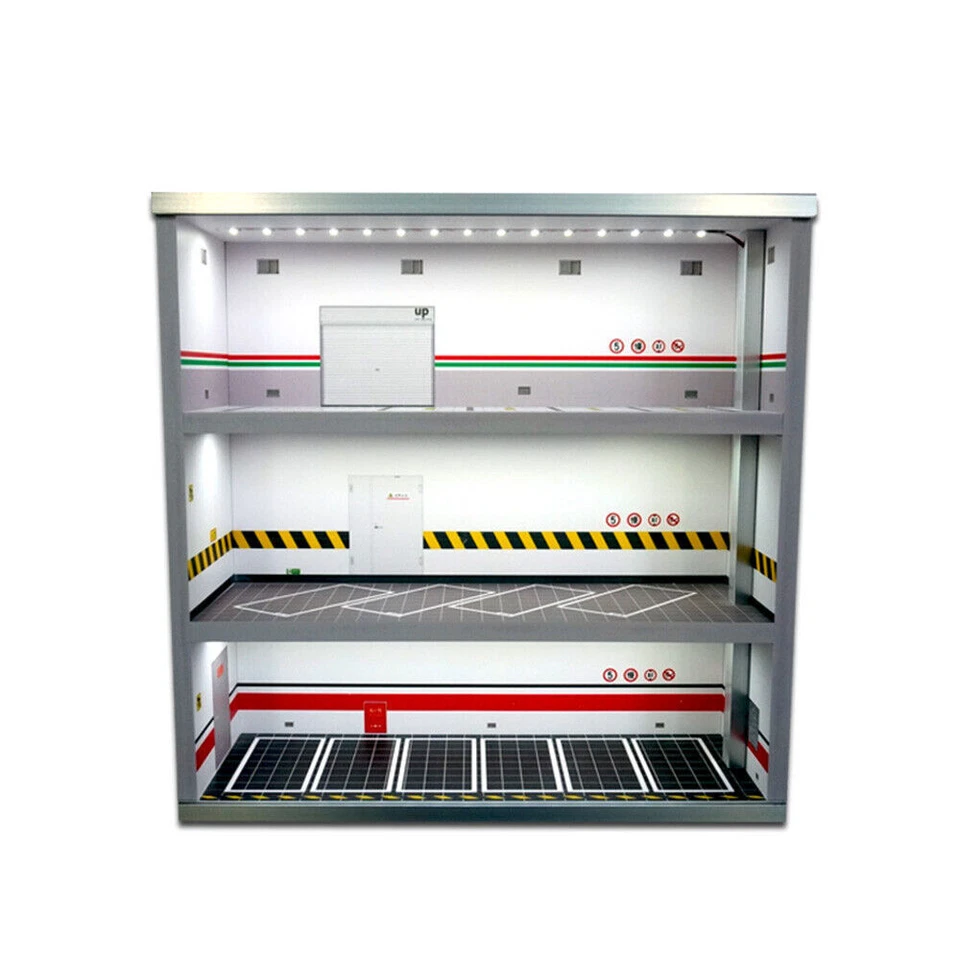 Diecast Model Car Display Case &LED Light For 1:64 3-Layer Model Display Cabinet - Image 4 of 4
