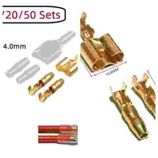 10/20/50 Sets Male Female Wire Crimp Connectors 4.0mm Bullet Terminal Kit Set
