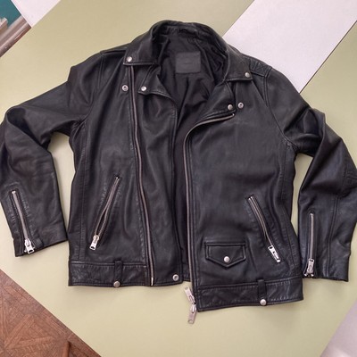 All Saints Mens Milo Leather Jacket Photos