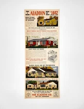Aladdin home ad vintage 1951 readi - cut house original advertisement