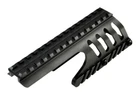 Remington 870 12 GA Saddle Scope Mount with Top Rail, Aluminum Black