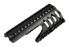 Remington 870 12 GA Saddle Scope Mount with Top Rail, Aluminum Black