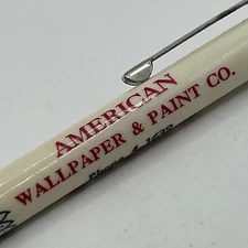 VTG Scripto Ballpoint Pen American Wallpaper & Paint St. Joseph MO Indian Logo