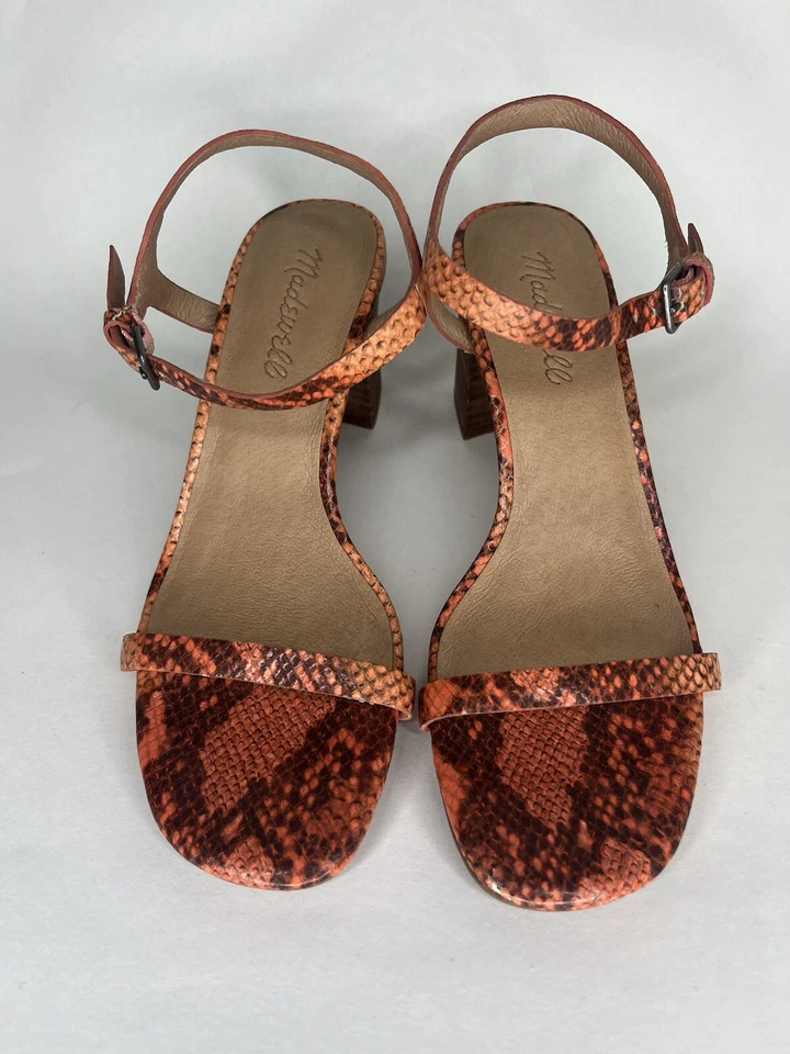 Madewell Zapatos Tacones Mujer Talla 6 Correa al Tobillo Cuero Superior  Foto 3 de 4