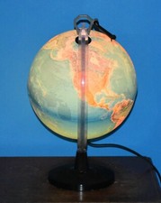 Vintage 1990's Tecnodidattica Ligure Illuminated Globe 25cm diameter VVGC