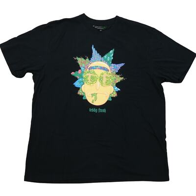 Teddy Fresh T Shirt Mens 2XL Psychedelic Trippy Rick and Morty