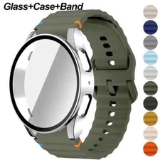 Silicone Band + Case for Samsung Galaxy Watch 7 6 5 4 40mm 44mm Strap Bracelet
