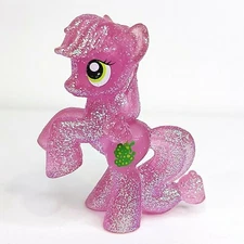 My Little Pony FiM Blind Bag Wave #4 2" Transparent Glitter Berry Green Figure