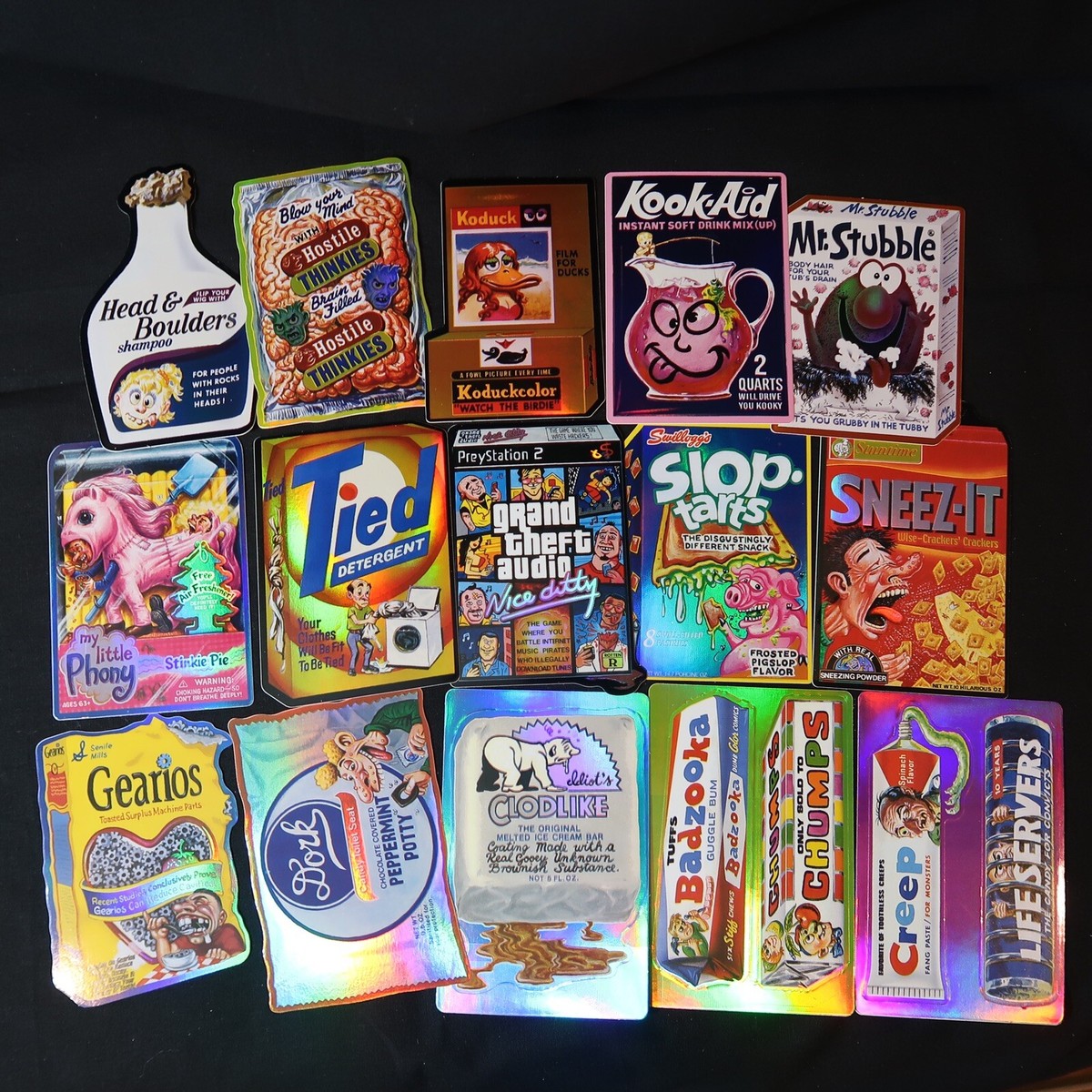 Wacky Packages Foil Halo Vending Collector Edition WPS2 Complete