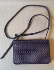 Ladies Small Purple Crossbody Clutch Purse with Card Slots