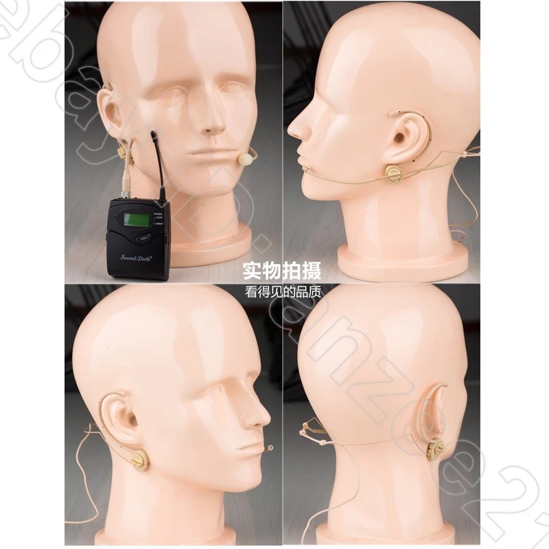 Folding Beige Headset Microphone for Sennheiser Audio Technica Shure Wireless - Image 2 of 4