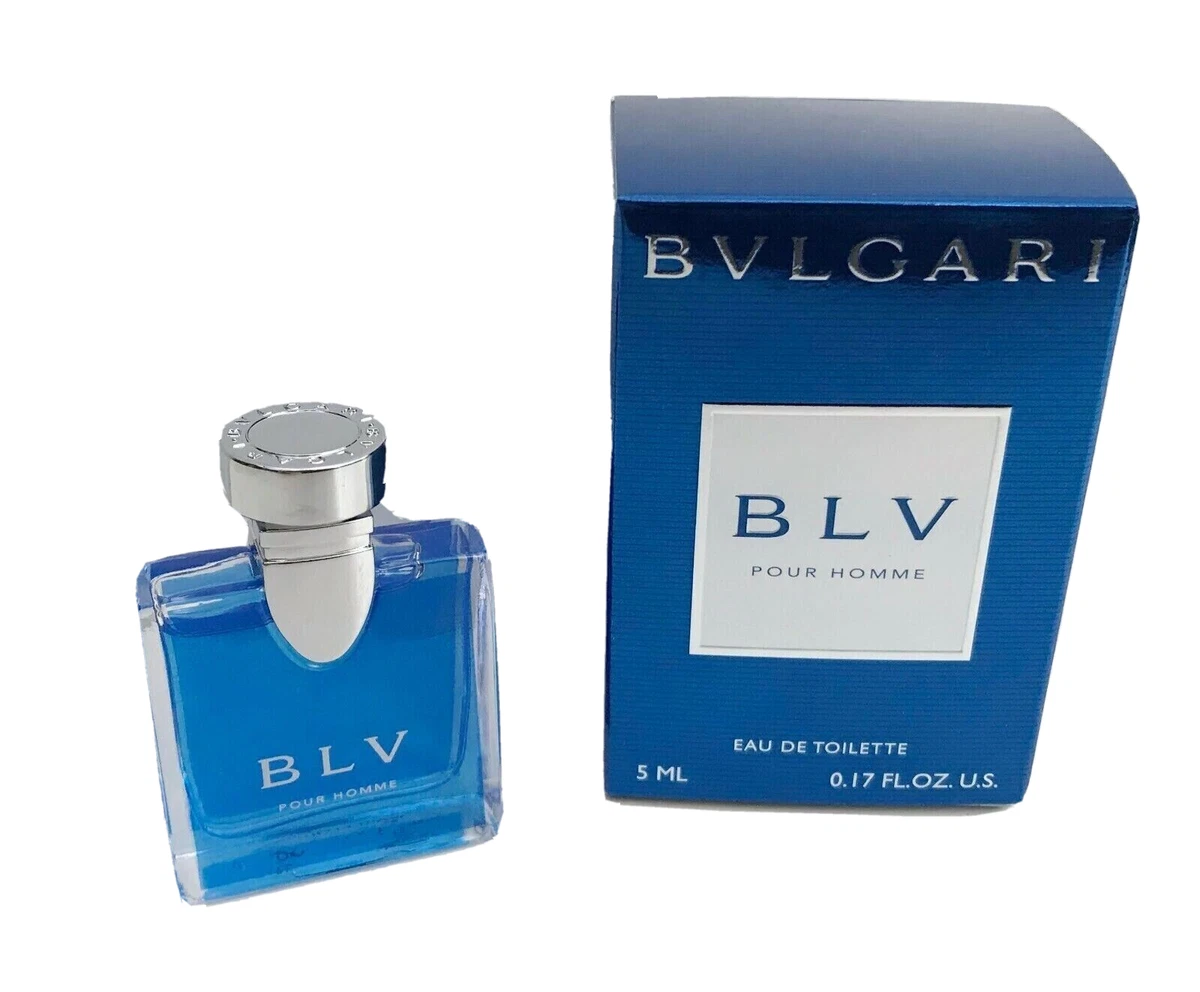 *BLV*Bvlgari Pour Homme Mini Size Cologne EDT Splash 0.17 oz / 5 ml New In  Box