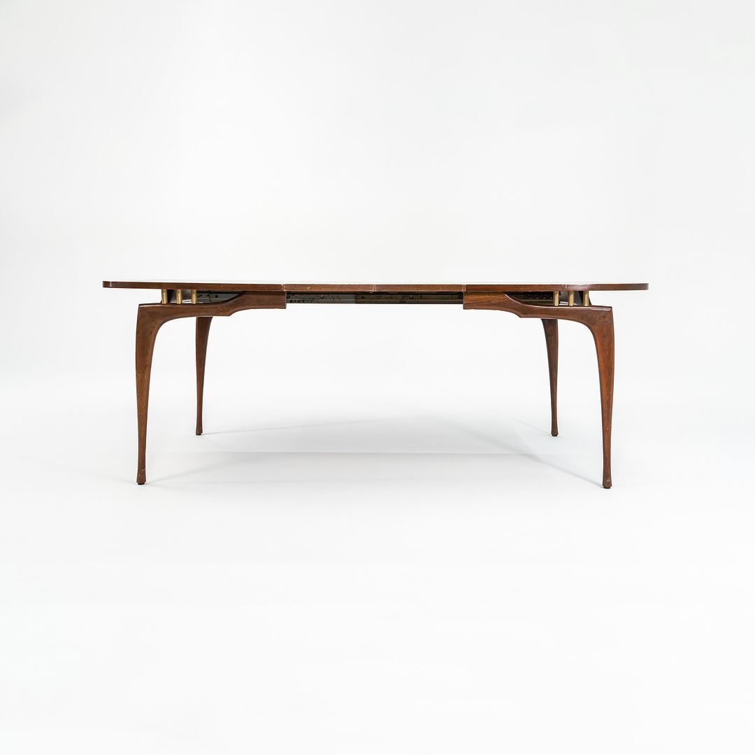 1950s Bertha Schaefer for M. Singer and Sons Walnut Dining Table