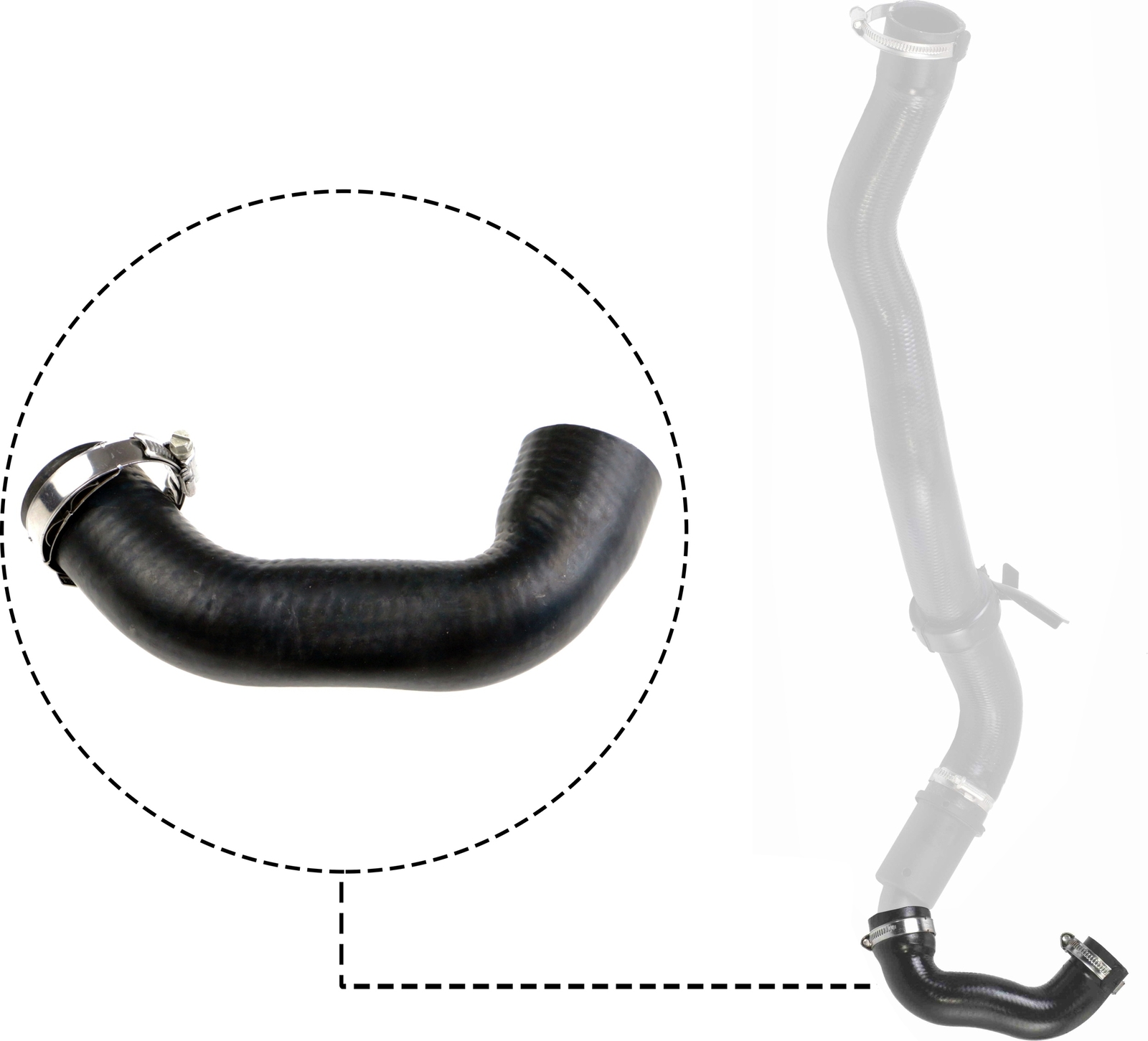 GATES 09-0810 Charger Air Hose for DACIA,RENAULT