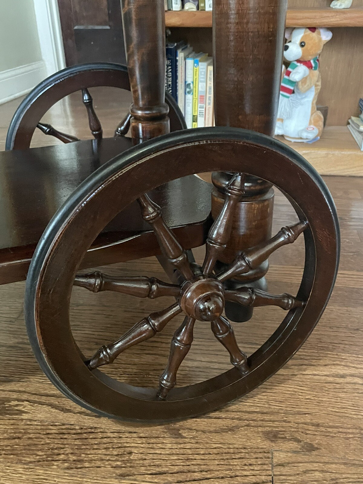 Vintage Walter of Wabash Bar Cart / Tea Cart Drop Leaf Table RARE