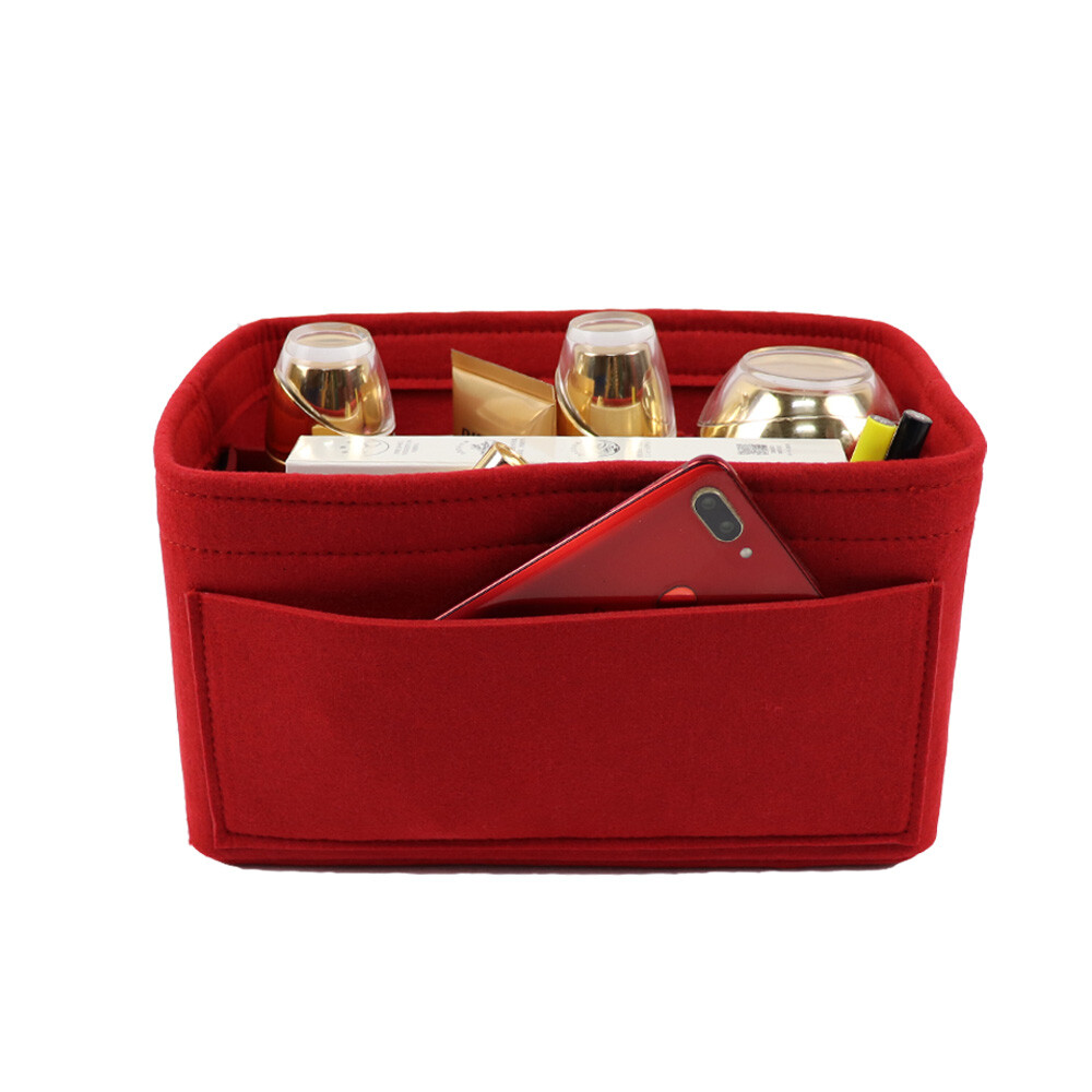Felt Purse Insert Multi Pocket Bag in Bag Organizer Fit for Speedy 30