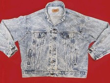 VINTAGE Levi's Jacket Mens XL Denim Acid Wash Jean Coat 70507 0219 Made USA