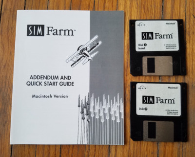 Sim Farm Sim City's Country Cousin Farming Game MAXIS 3.5'' Floppy Disks
