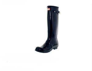 hunter navy gloss wellies