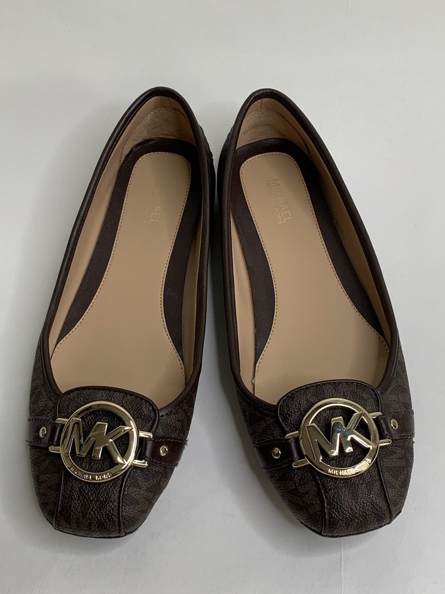 Michael Kors Fulton PVC Slip On Flats Women's Shoes Size 7.5