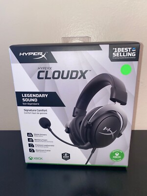NEW HyperX CloudX Wired Gaming Headset for Xbox Series X|S - Black/Silver