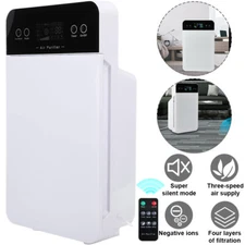 Air Purifier For Home Large Room True HEPA Washable Filter Allergies Smoke Pets