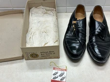 Vintage Official Boy Scout Black Oxford Shoes in Box