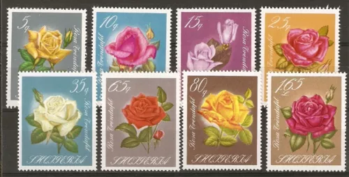 Albania Albanien Albanie 1967 MiNr 1153 - 1160 MNH** Flowers Roses