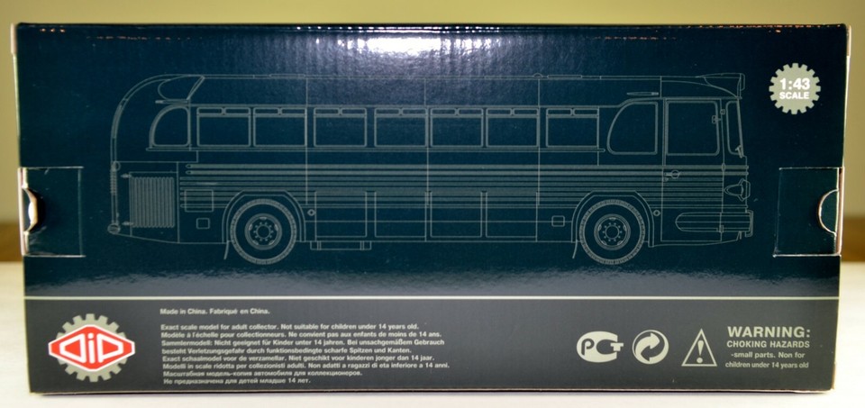 1/43 DIP Models 112701 russian soviet bus ZIS 127 Moscow-Leningrad CCCP ...
