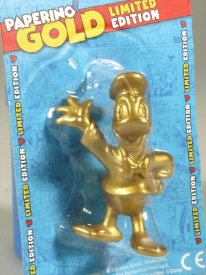 PRL) DISNEY PAPERINO GOLD LIMITED EDITION COLLECTION PANINI DONALD DUCK DUCK DUCK 