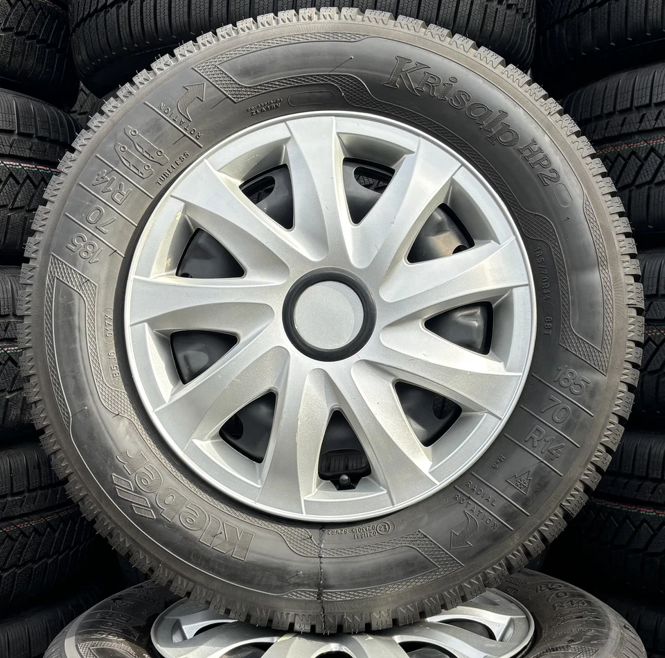 4 Orig VW Winterräder Stahl 185/70 R14 88T Polo 6 2G Seat Ibiza 6F 2Q0601027C 16 - Bild 2 von 3