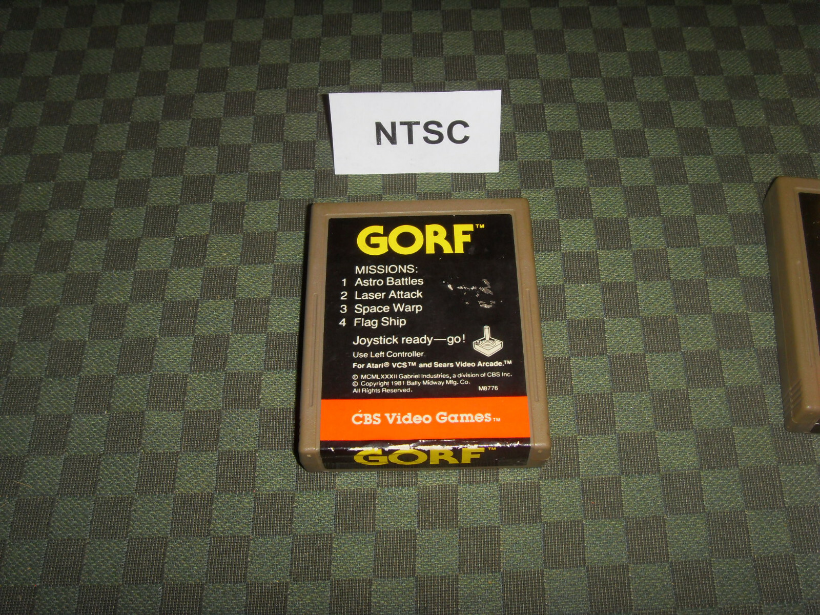 JOUEZ PLUS VITE avec la version américaine de GORF Atari 2600 VCS NTSC