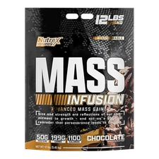Nutrex MASS Infusion Bulk Size Whey Protein Weight Gainer 1100 Calories 12 Lb