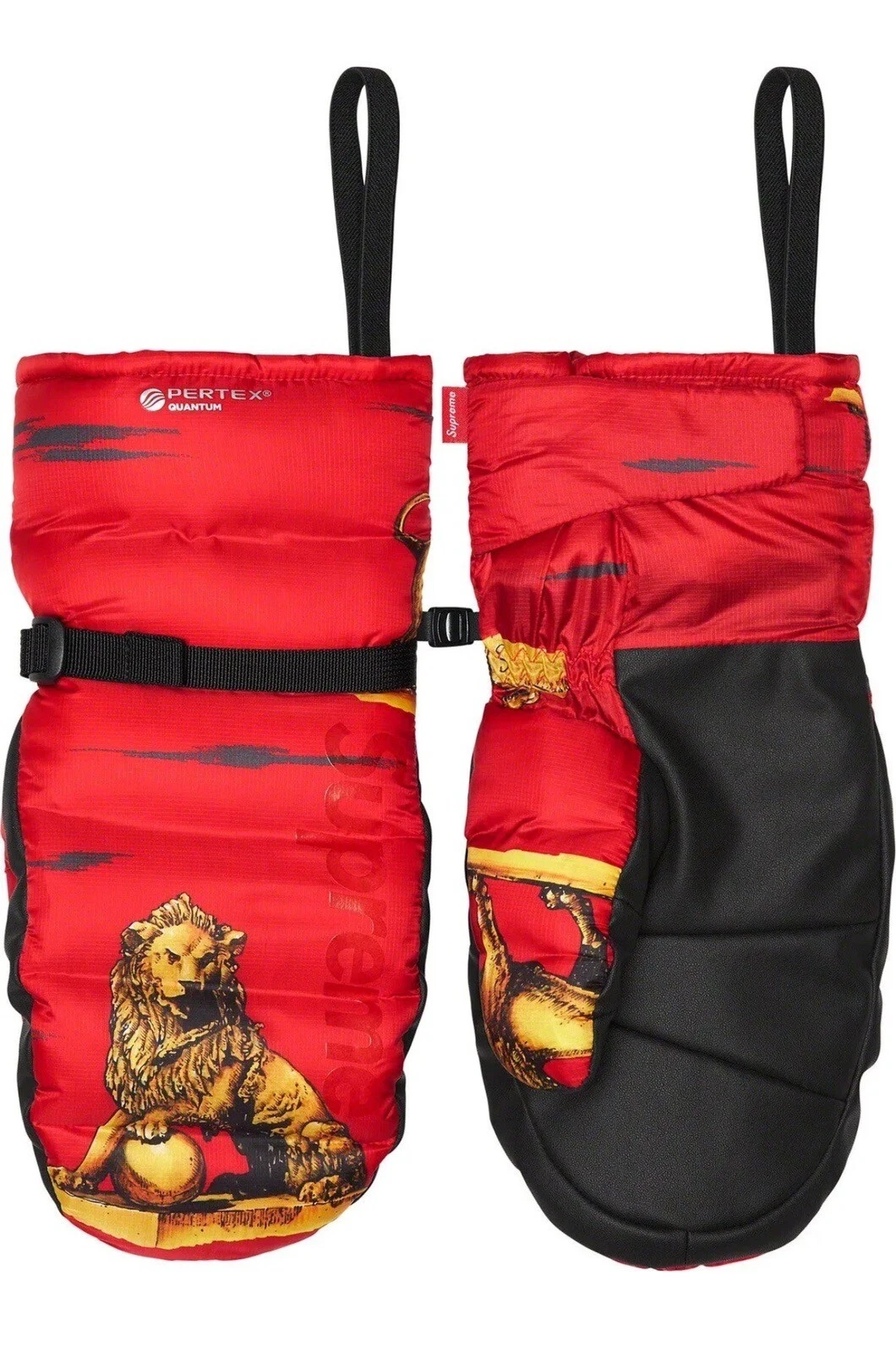 Gants Supreme Pertex mitaines rouges XL